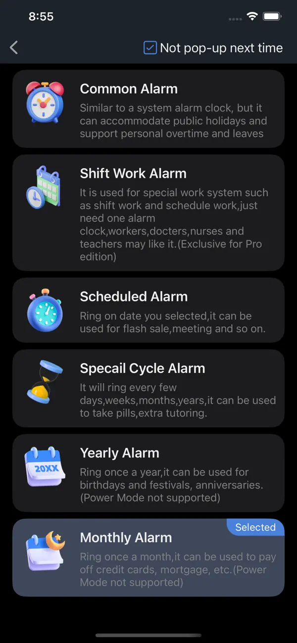 Dr. Alarm-schedule manager Screenshot 2