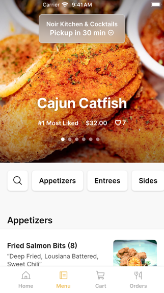 Noir Kitchen iPhone screenshot 2 - Food & Drink app