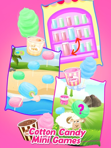 Cotton Candy Ice Cream Dessert iPad screenshot