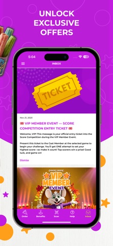 Chuck E. Cheese Fun Pass Screenshot 2 of 2