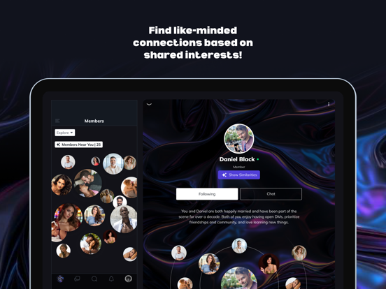 Join WONDERLAND iPad screenshot 3 - Social Networking app