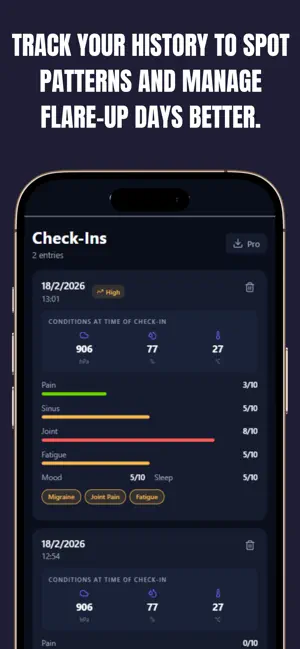 Weather Sensitivity Tracker screenshot 3