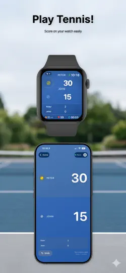 Capture d'écran de TennisCount sur iPhone 2