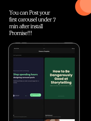 InstaCarousel IO iPad screenshot