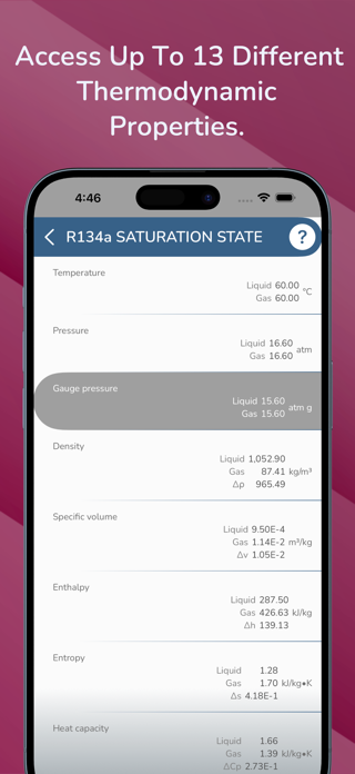 Refrigerant Tables Screenshot 3 of 10