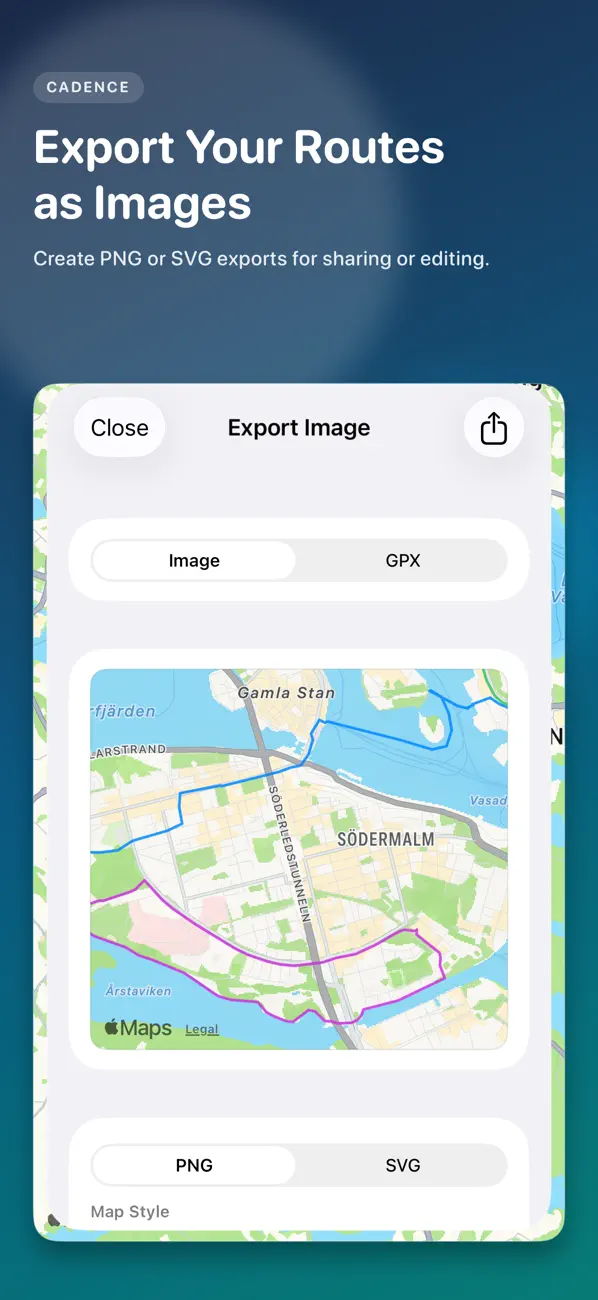 Screenshot #3 pour Cadence - Map Your Workouts