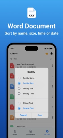 Word Documents - Office Reader iPhone screenshot