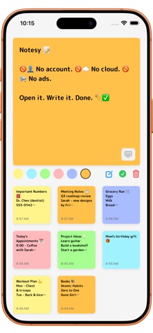 Notesy — Quick & Private Notes Screenshot 1 of 6