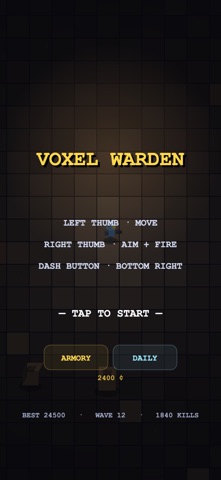 Voxel Warden iPhone screenshot
