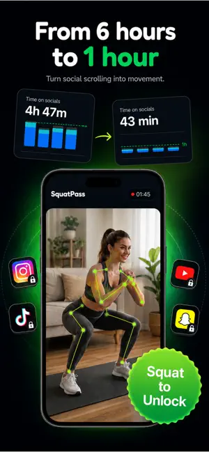 SquatPass: Exercise To Scroll screenshot 1