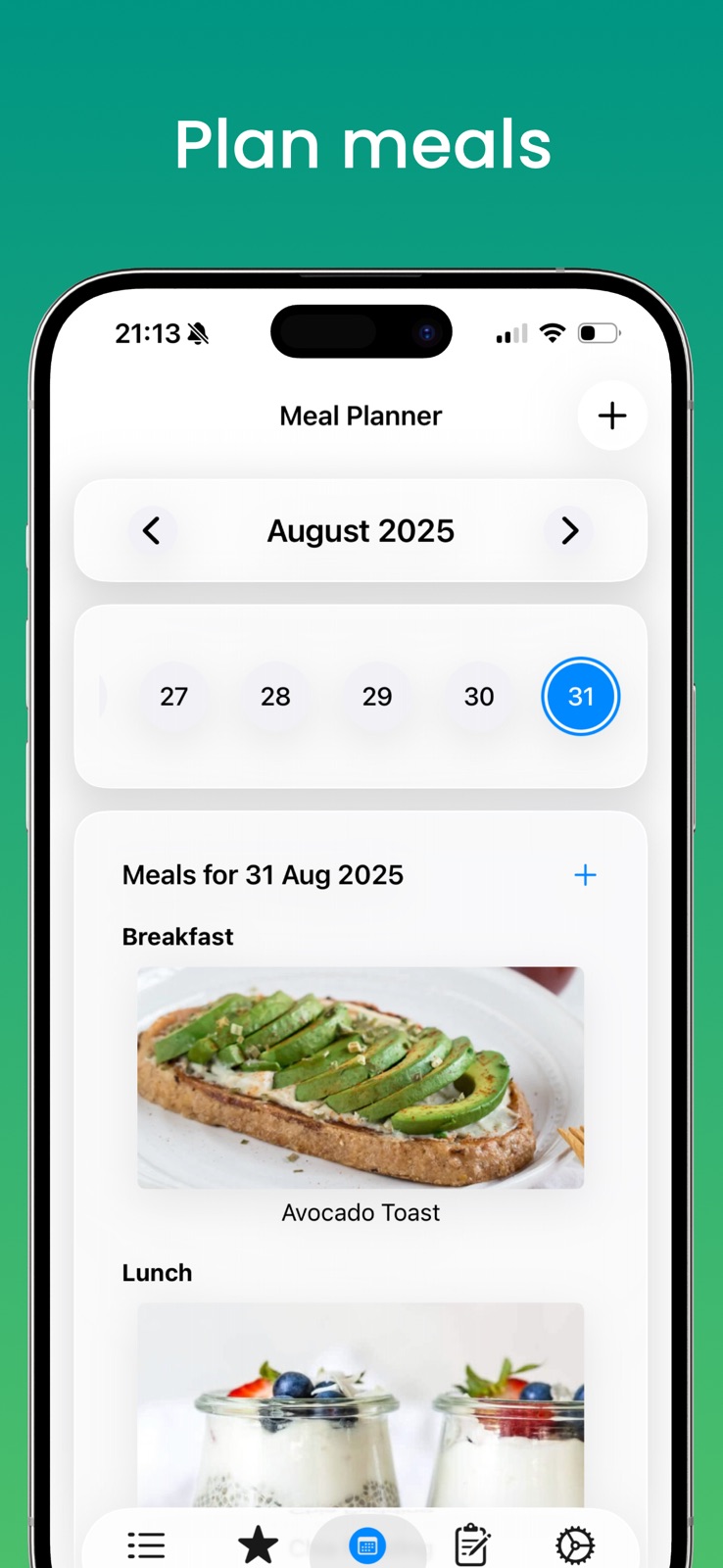Meal Planner Free: For Vegans iphone screenshot 3