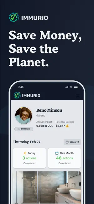 Immurio - Eco Habit Tracker screenshot 1