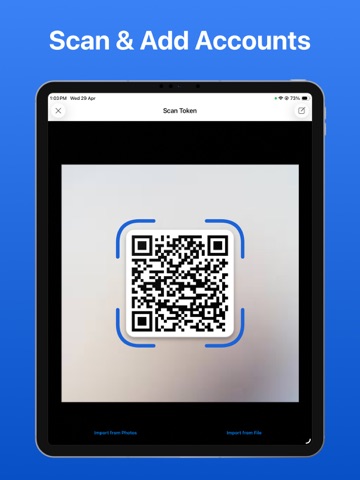 App For MS Authenticator - OTP iPad screenshot