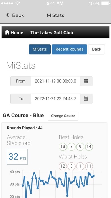 The Lakes Golf Club Screenshot