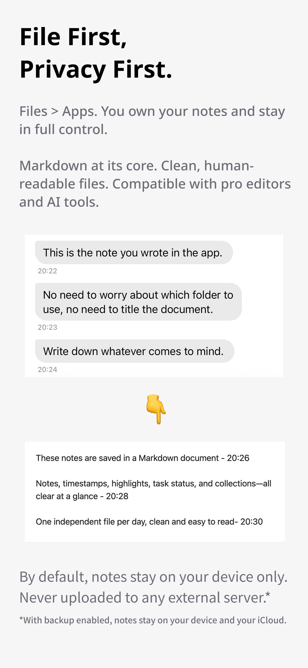 mynd - Chat-Style Journal