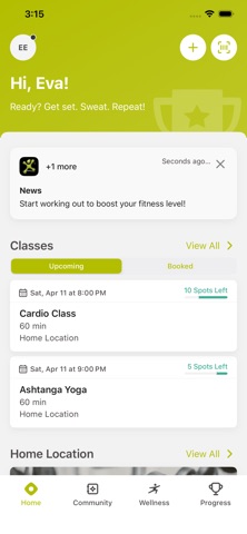 Bodyplex Fitness app screenshot 2