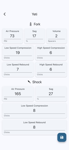 Suspension Setup screenshot