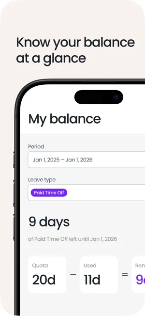 Vacation Tracker: PTO & Leave screenshot 2