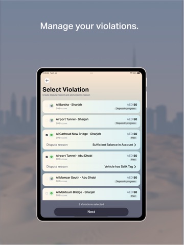 Smart Salik iPad screenshot 7
