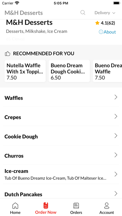 M&H Desserts Screenshot