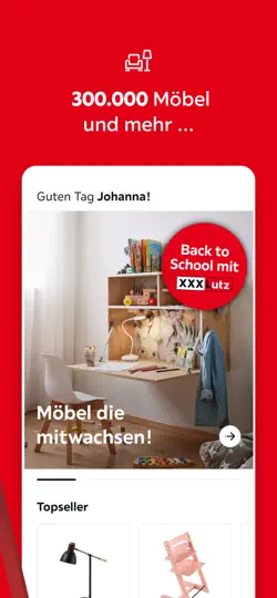 Screenshot von Mein XXXLutz auf dem iPhone 2