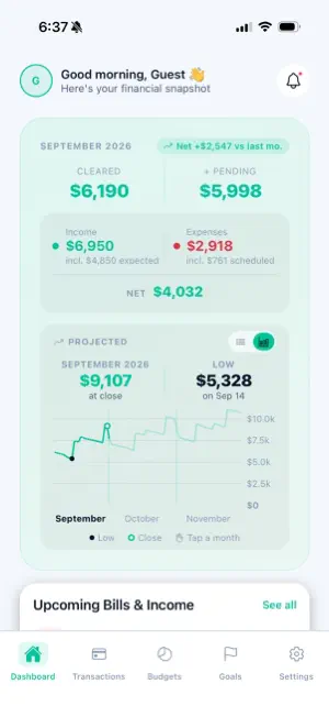 MintMonitor: Budget Planner screenshot 1