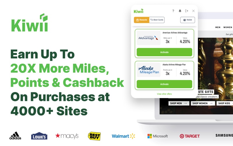 Kiwii: More Rewards on Safari® app screenshot