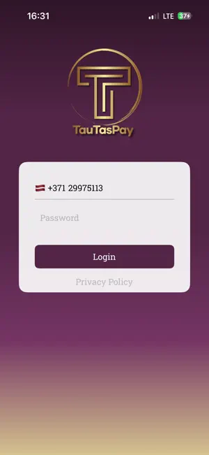 TauTasPay screenshot 1