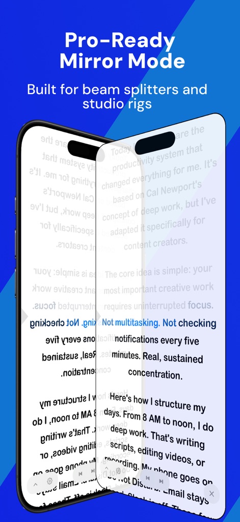 Teleprompter - Script Writing - Productivity App | MWM