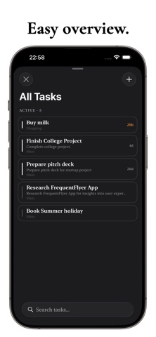 Top3Tasks - Focus your time iPhone screenshot