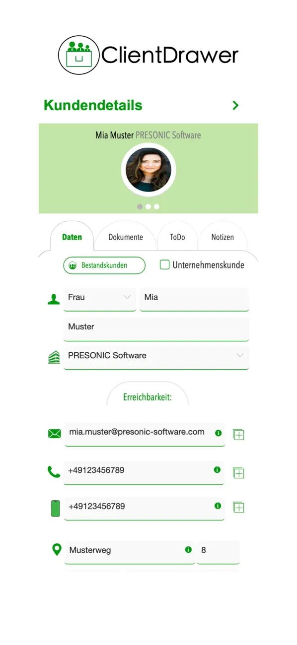 Screenshot #2 pour ClientDrawer