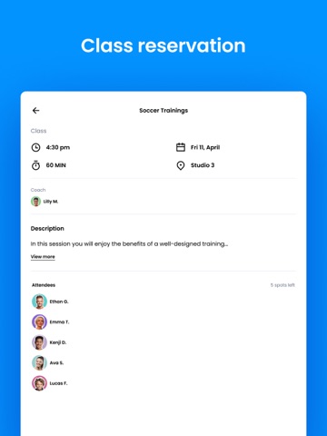 Next Level Facility iPad screenshot