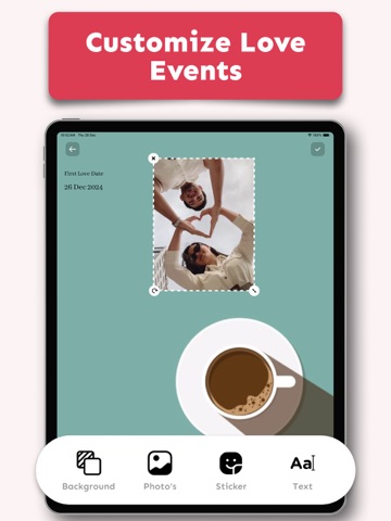Relationship Tracker - MyLoveQ iPad screenshot