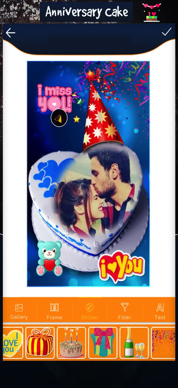 Screenshot #2 pour Photo Cake - Anniversary Cake