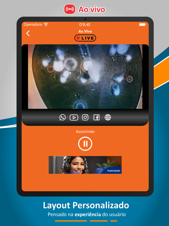 Nossa TV iPad screenshot