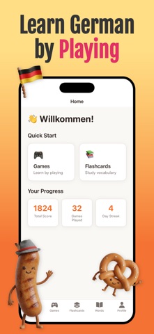 German Games, Quiz, Flashcards Screenshot 1 of 6
