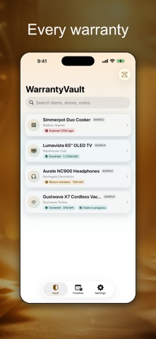 Warranty Tracker: VaultKeeper Screenshot 1 of 5