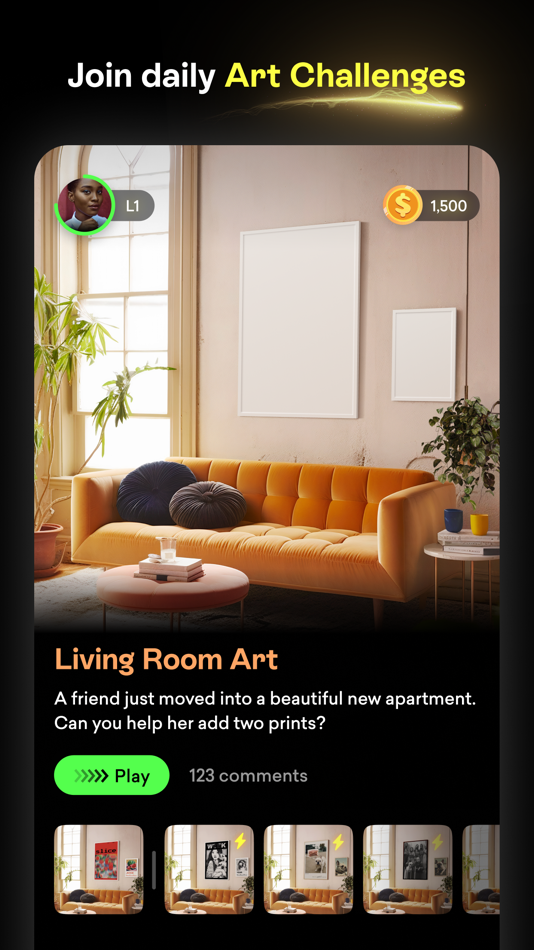 #2. Ambie - AI Art Game (iOS) 由: Ambie, LLC
