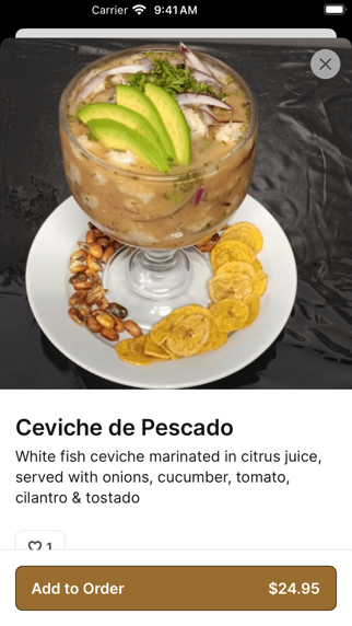 Pika’s Restaurant iPhone screenshot 4 - Food & Drink app