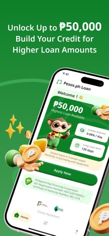Pesos.ph Loan-fast cash loan iPhone screenshot 1