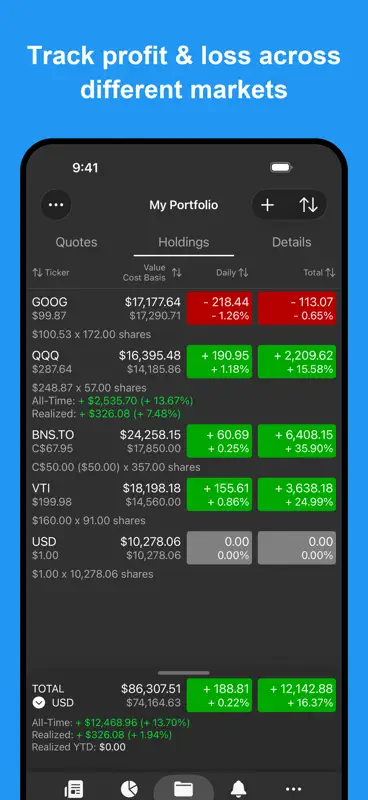 My Stocks Portfolio & Market screenshot 6 of 7
