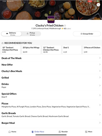 Clucky’s Fried Chicken iPad screenshot