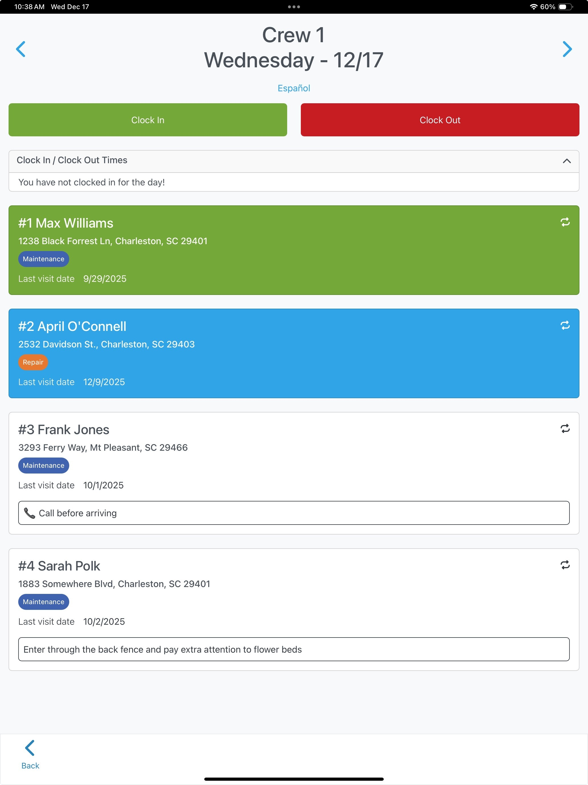 Crew Control Schedule screenshot 6