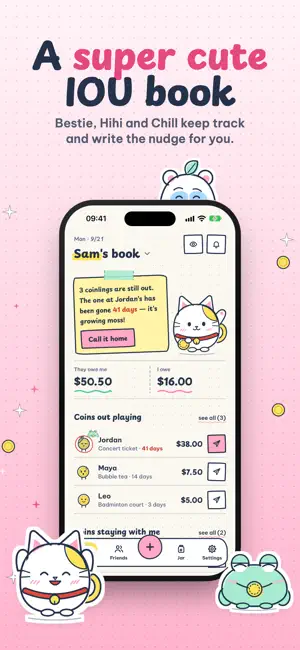 Debt Tracker & IOU: Meow Debt screenshot 1