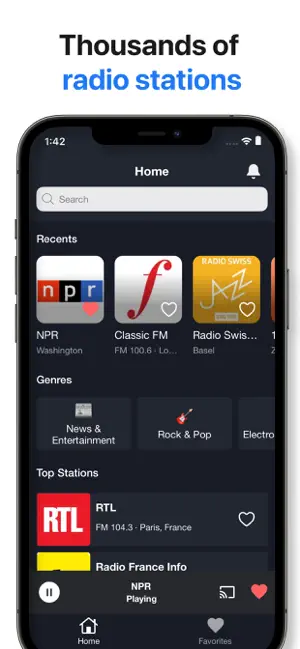 Radio UK - Live FM Stationsㅤ iPhone screenshot 3
