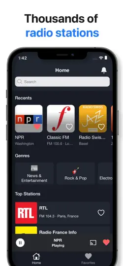 Captura de pantalla de Radio UK - Live FM Stationsㅤ en iPhone 3