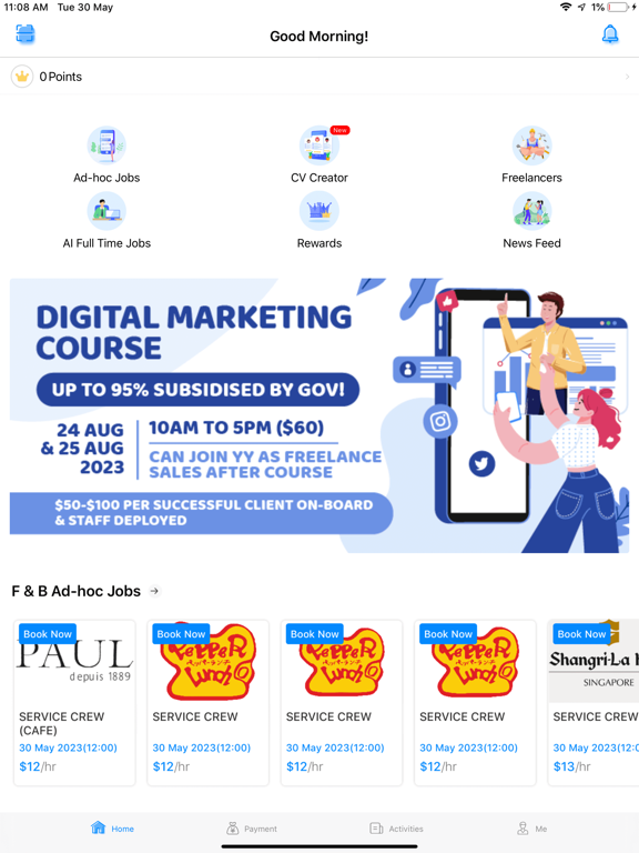 YY Circle - Get flexible jobs iPad screenshot 6 - Business app