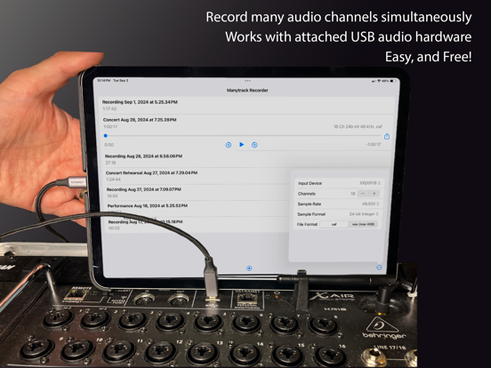 Manytrack Recorder iPad screenshot 1 - Music app