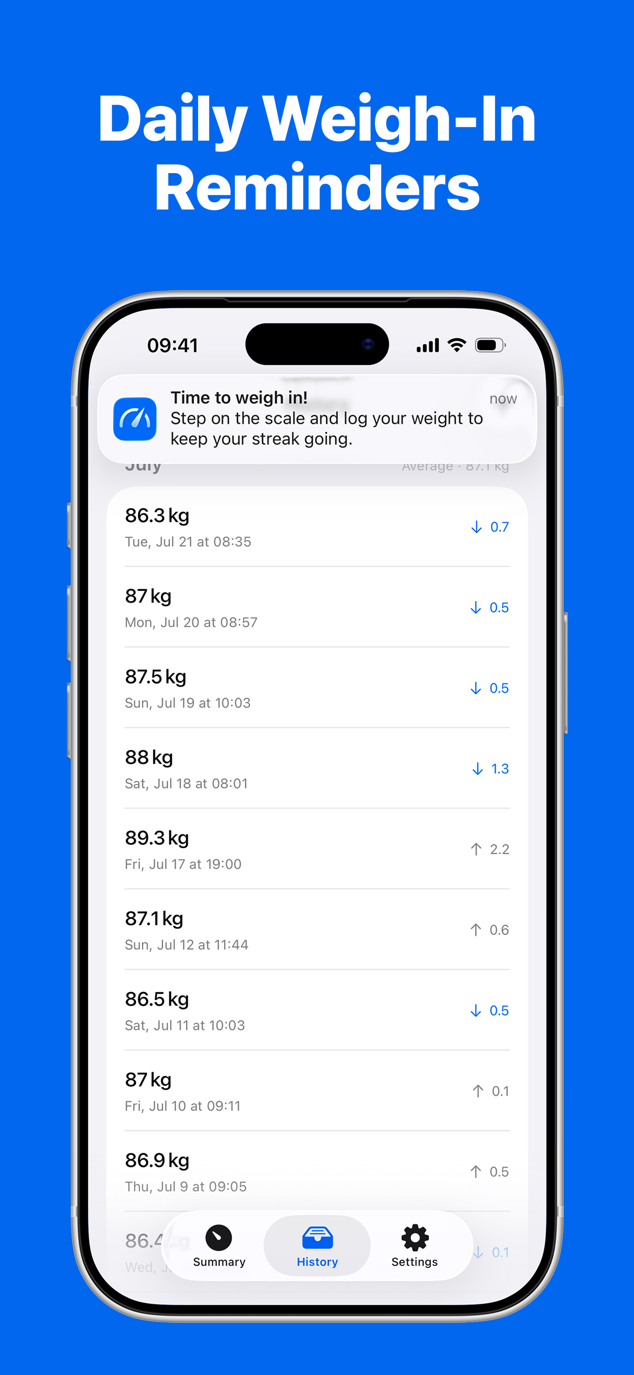 Weight Loss Tracker - Scaler screenshot 3
