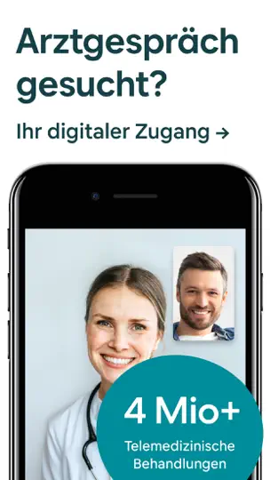 Screenshot von TeleClinic - Online Arzt auf dem iPhone 1
